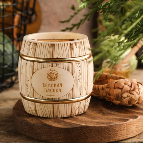 Мед натуральный Вековая пасека (В бочонке)