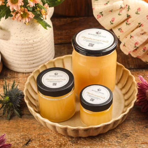 Луговой мед правильный Вековая пасека (Стеклянная банка)