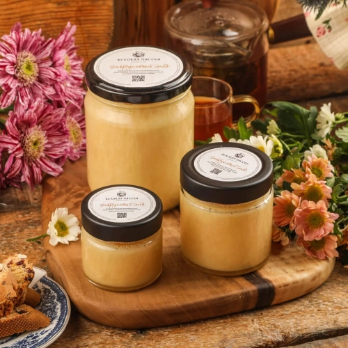 Забрусовый мед Вековая пасека (Стеклянная банка)