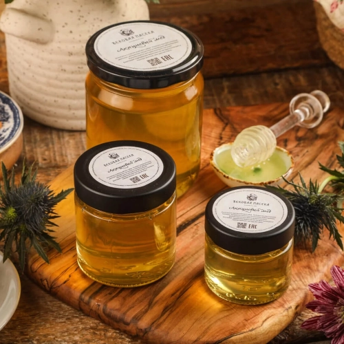 Акациевый мед Вековая пасека (Стеклянная банка)