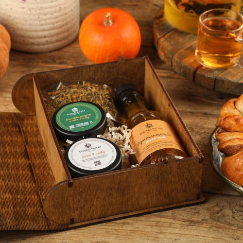 Подарочный набор «На блины» Вековая пасека (В крафтовой коробке)
