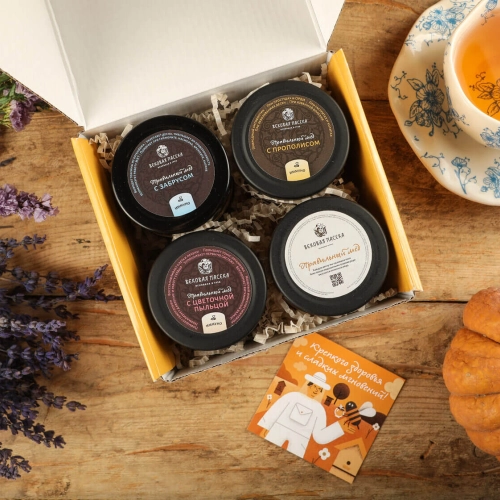 Подарочный набор «Иммуно» Вековая пасека (В крафтовой коробке)
