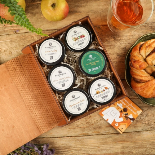 Подарочный набор «Сладкие сказки» Вековая пасека (В деревянном ящике)