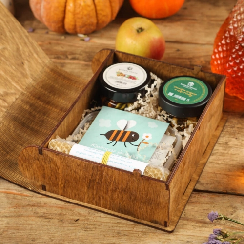 Подарочный набор «Правильный микс» Вековая пасека (В деревянном ящике)