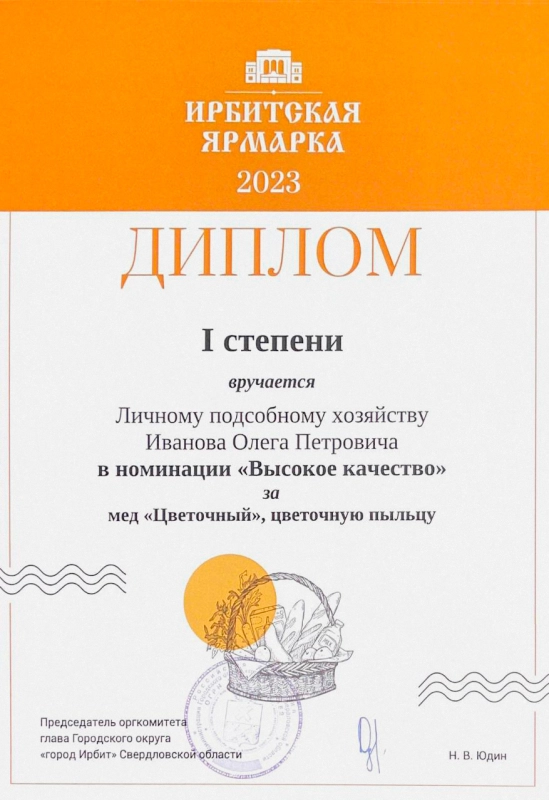 Диплом 1 степени